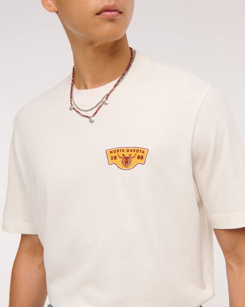 Patches Vintage-Inspired Graphic Tee