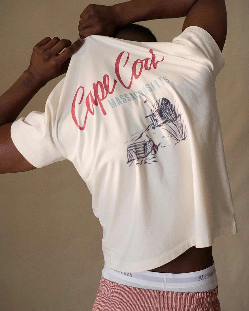 Nautical Classic Polished Cropped Graphic Tee