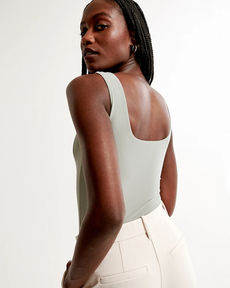 Soft Matte Seamless Squareneck Bodysuit