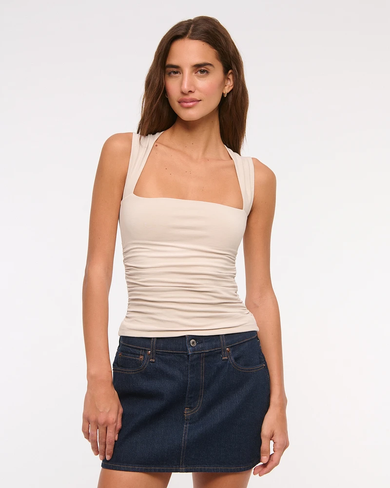The A&F Ava Bubble Knit Top