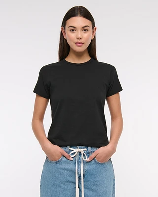 Essential Polished Body-Skimming Tuckable Tee