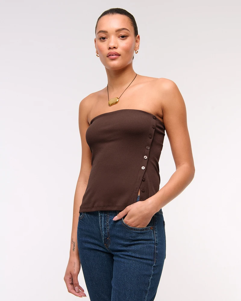 Side-Button Tube Top