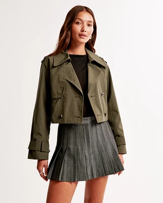 Cropped Trench Coat