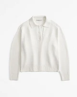 Long-Sleeve Sweater Polo