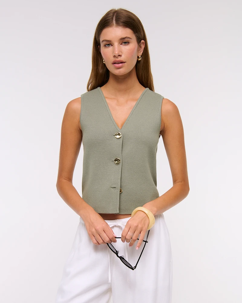 LuxeLoft V-Neck Vest