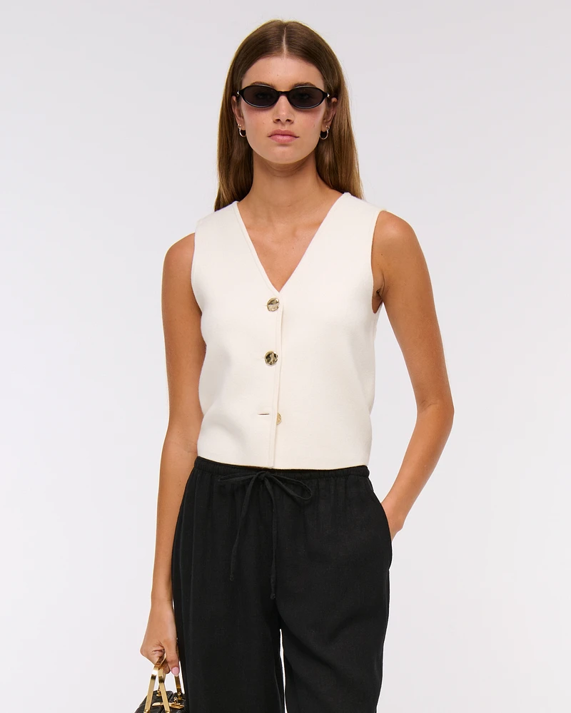 LuxeLoft V-Neck Vest