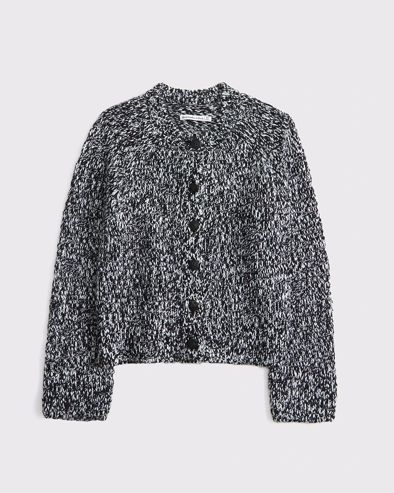 Marled Crew Cardigan