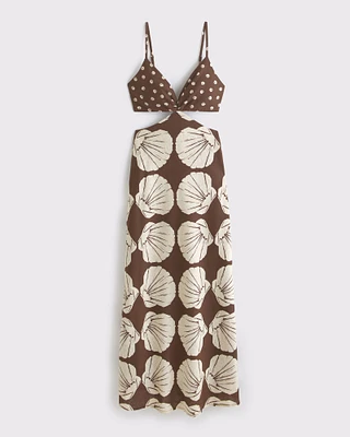 The A&F Julia Slip Cutout Maxi Dress