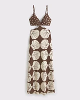 The A&F Julia Slip Cutout Maxi Dress