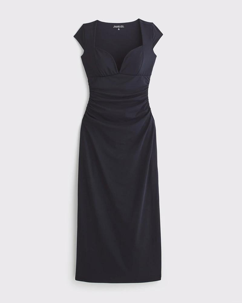 The A&F Zoe Bra-Free Sweetheart Midi Dress