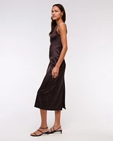 Sweetheart Satin Sculpt Midi Dress