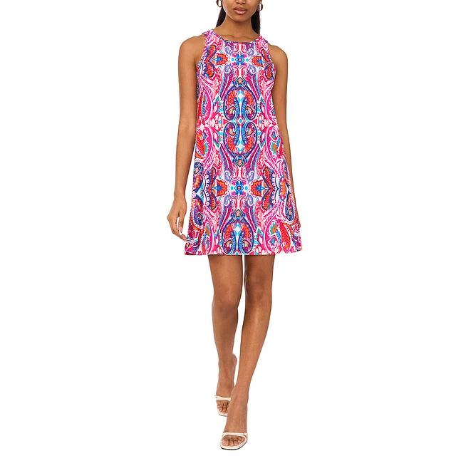 msk beaded shift dress Msk Black Beaded Strap Ruffle Flounce V-Neck Shift Dress 14