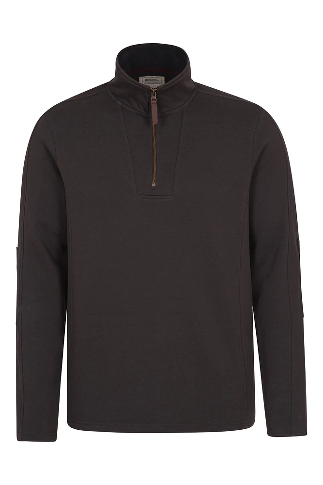 Zeta Mens Zip Neck Top