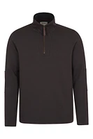 Zeta Mens Zip Neck Top