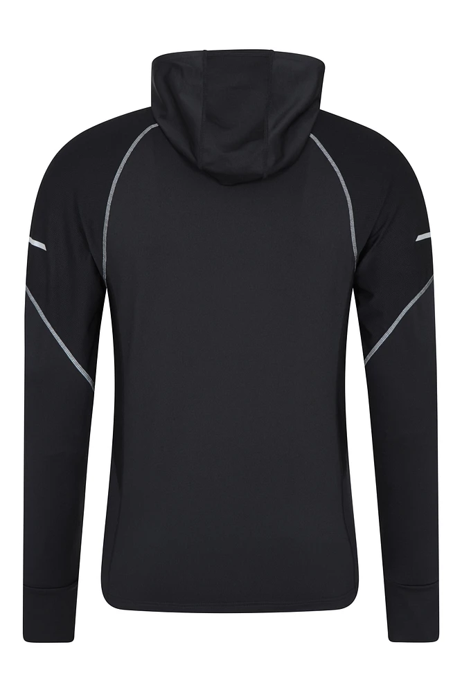 Control Mens Reflective Running Hoodie