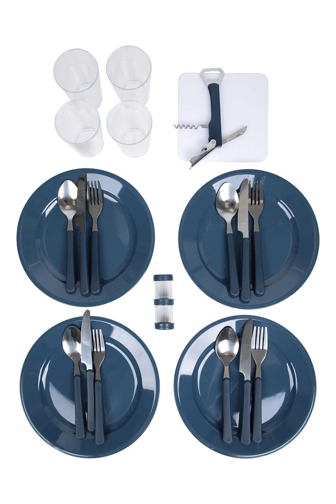 4 Person Picnic Set - Patterned