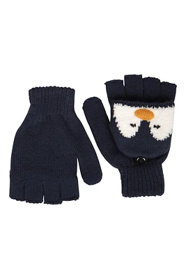 Penguin Knitted Kids Gloves