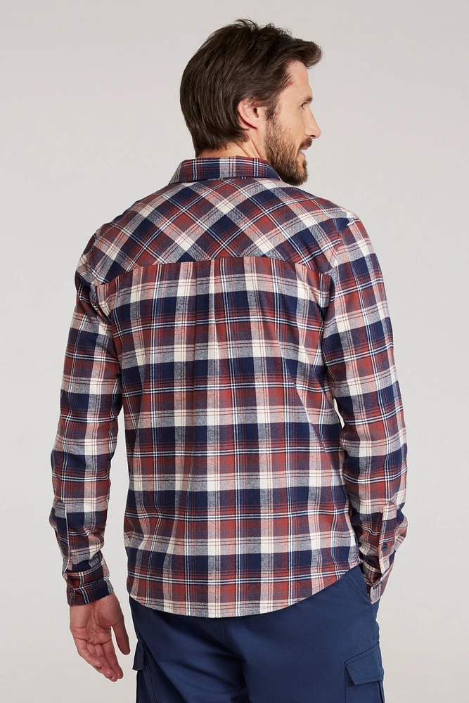 Trace Mens Flannel Long Sleeve Shirt