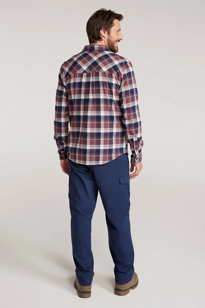 Trace Mens Flannel Long Sleeve Shirt