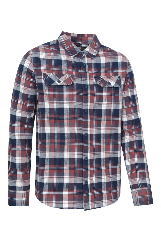 Trace Mens Flannel Long Sleeve Shirt