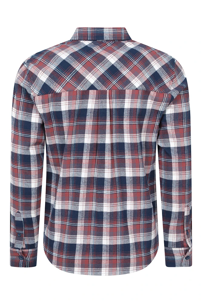 Trace Mens Flannel Long Sleeve Shirt