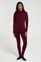 Talus Womens Long Sleeved Zip Neck Top