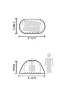 Pop-Up Single Skin 2 Man Tent