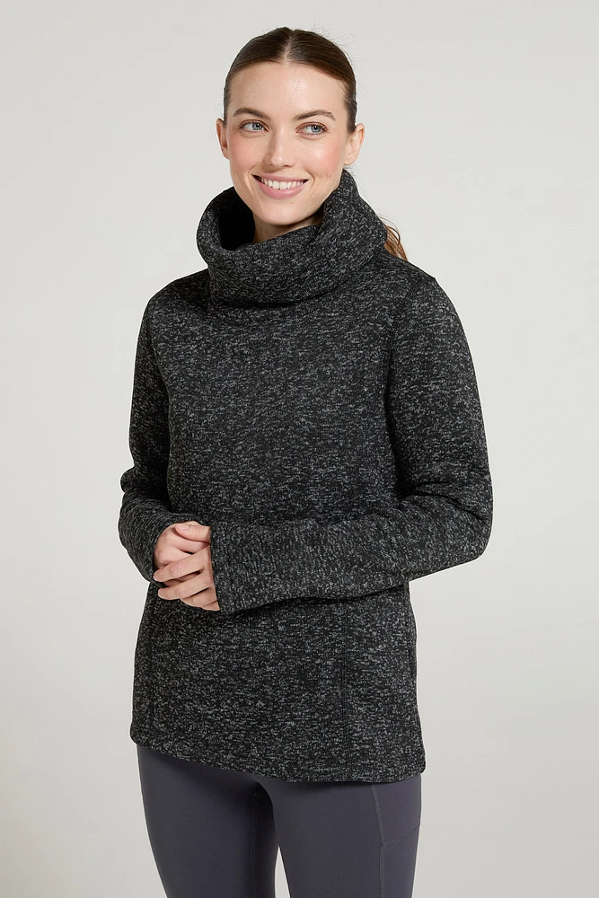 Idris Womens Cowl Neck Fleece