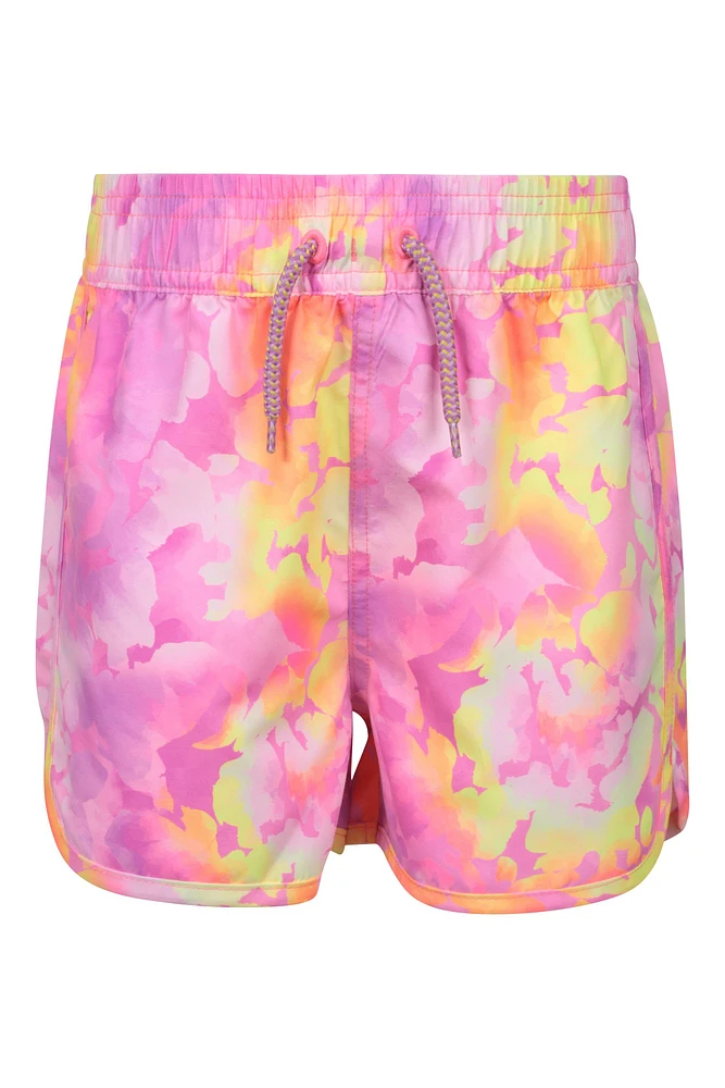 Coral Kids Patterned Boardshorts