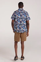 Tropical Printed Mens Short Sleeved Shirt