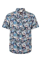 Tropical Printed Mens Short Sleeved Shirt
