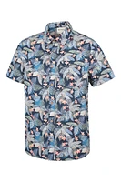 Tropical Printed Mens Short Sleeved Shirt