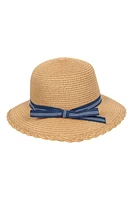 Gardening Womens Straw Sun Hat with Bow