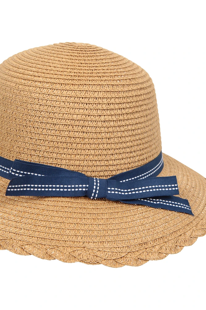 Gardening Womens Straw Sun Hat with Bow