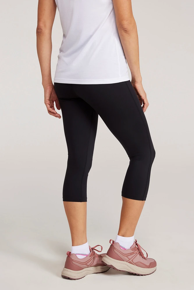 Blackout High-Waisted Womens Capri Leggings