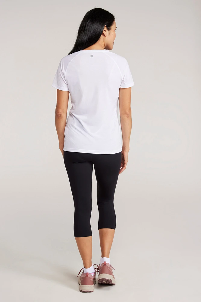 Blackout High-Waisted Womens Capri Leggings