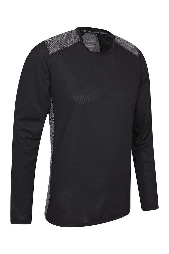 Aspect Panel Long Sleeve Mens Top