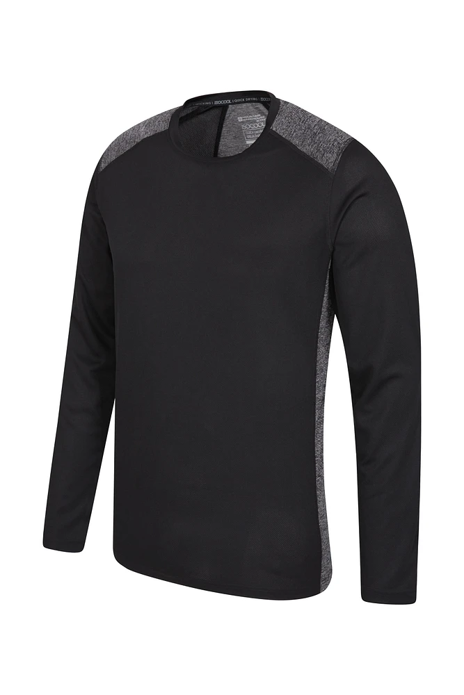 Aspect Panel Long Sleeve Mens Top