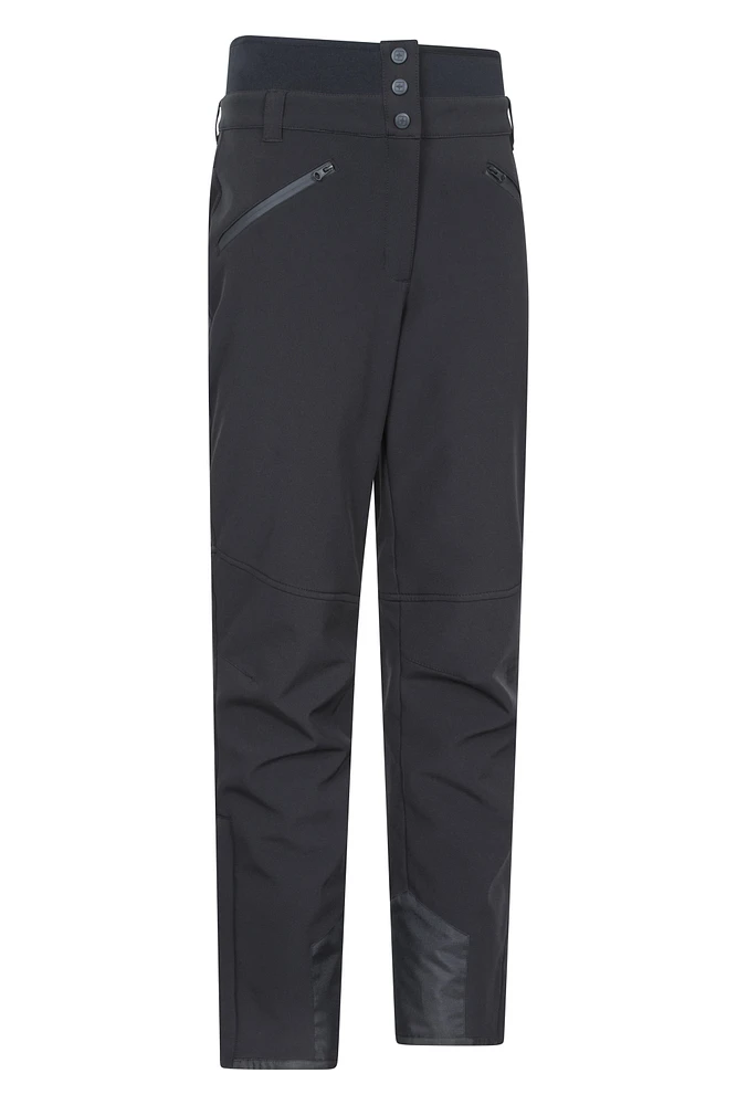 Avalanche Recco Womens High-Waisted Softshell Ski Pants