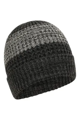 Two-Tone Melange Mens Thermal Beanie
