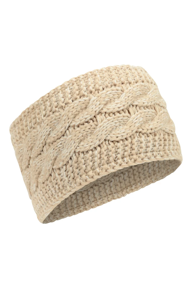 Wide Speckle Knitted Headband