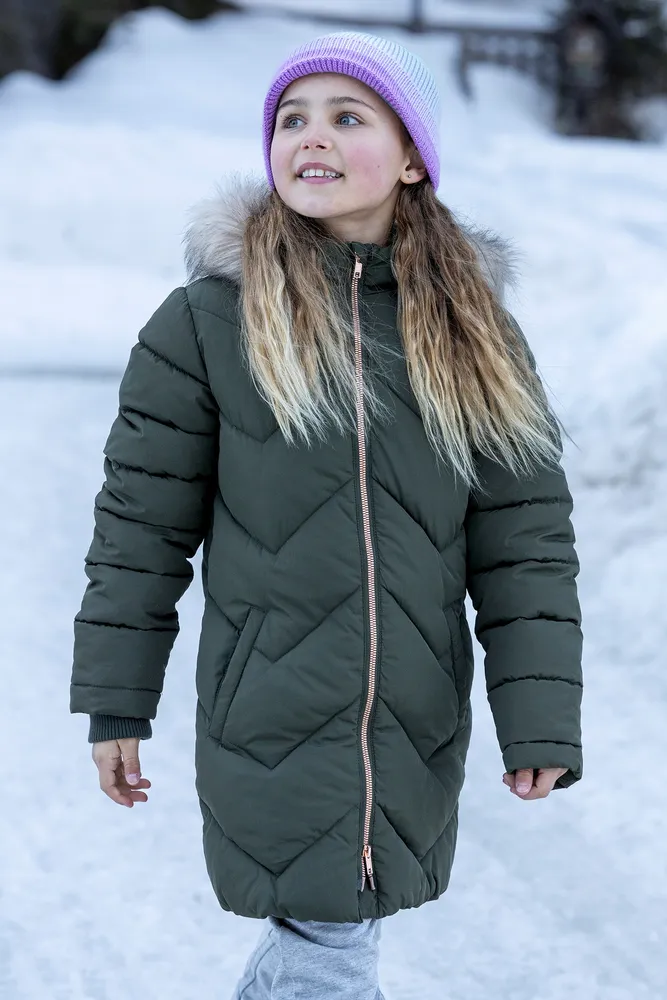 Galaxy Kids Water-resistant Long Insulated Jacket