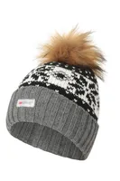 Thinsulate Fairisle Womens Pom Beanie