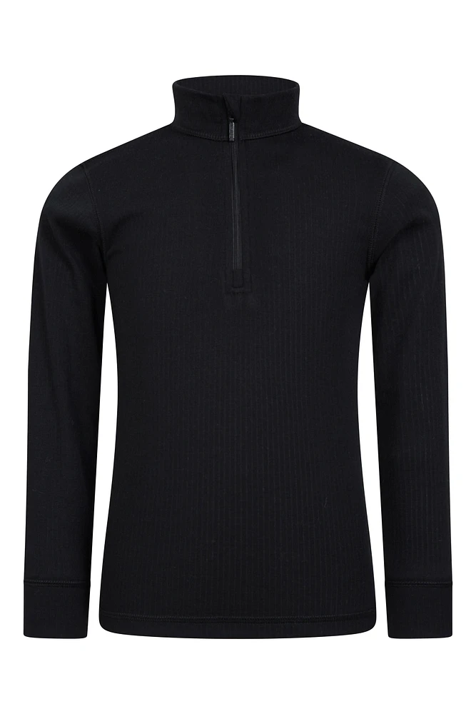 Talus Kids Zip Neck Base Layer Top