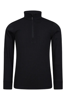 Talus Kids Zip Neck Base Layer Top