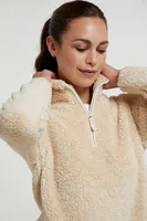 Teddy Womens Half-Zip Fleece