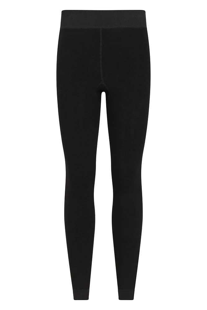 Womens Fluffy Fleece Lined Thermal Leggings Multipack