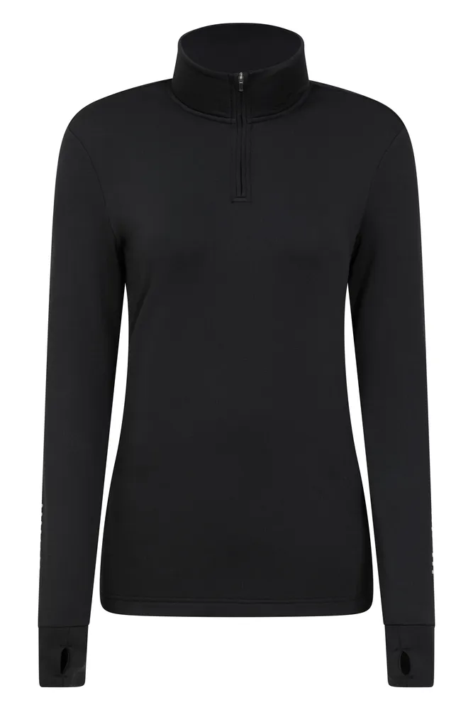 Womens Half-Zip Running Midlayer