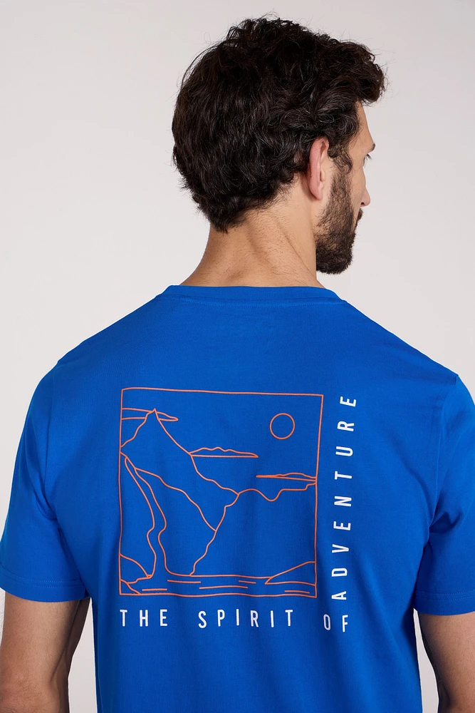 Adventure Begins Cotton Mens T-Shirt