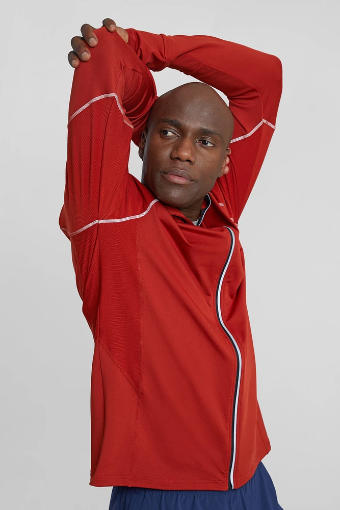 Control Mens Reflective Running Hoodie
